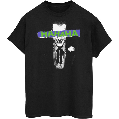 textil Hombre Camisetas manga larga The Joker BI615 Negro