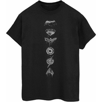textil Hombre Camisetas manga larga Justice League BI634 Negro