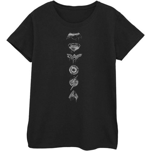 textil Mujer Camisetas manga larga Justice League BI636 Negro