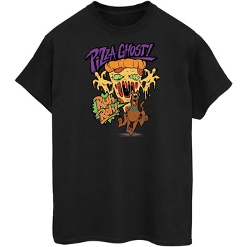 textil Hombre Camisetas manga larga Scooby Doo Pizza Ghost Negro