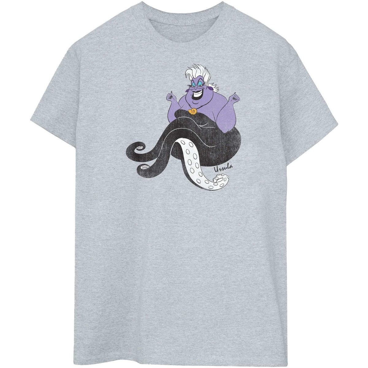 textil Hombre Camisetas manga larga The Little Mermaid Classic Gris