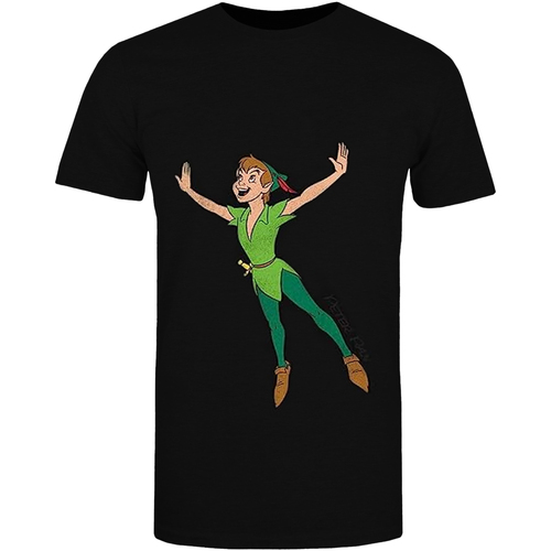 textil Niño Camisetas manga corta Peter Pan Classic Flying Negro