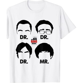 textil Hombre Camisetas manga larga The Big Bang Theory Doctors And Mr Blanco