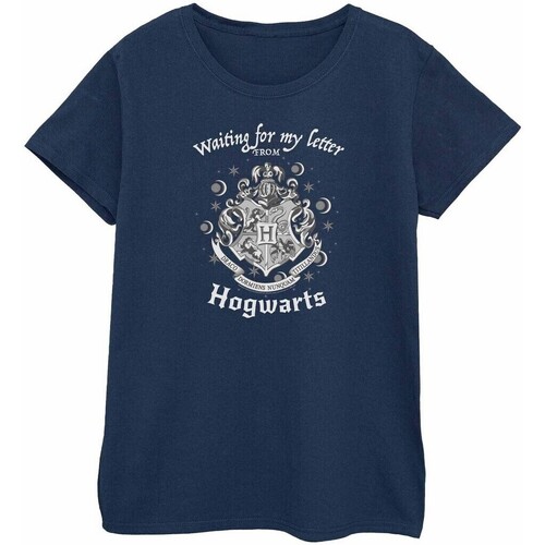 textil Mujer Camisetas manga larga Harry Potter Waiting For My Letter Azul