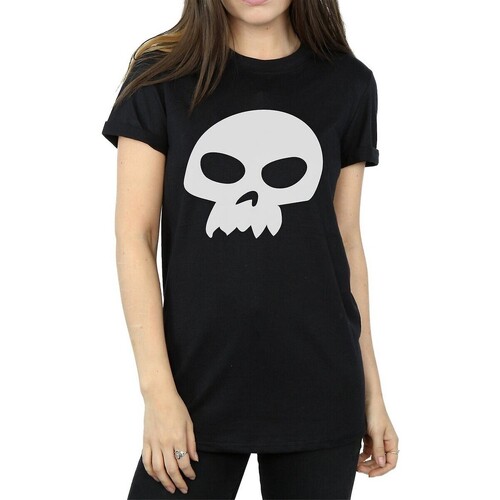 textil Mujer Camisetas manga larga Toy Story Sid's Skull Negro