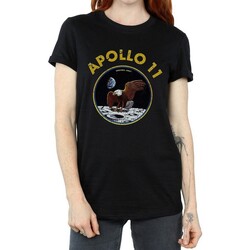 textil Mujer Camisetas manga larga Nasa Classic Apollo 11 Negro