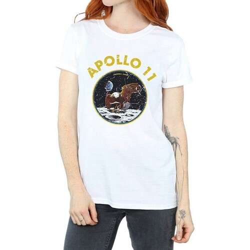 textil Mujer Camisetas manga larga Nasa Classic Apollo 11 Blanco