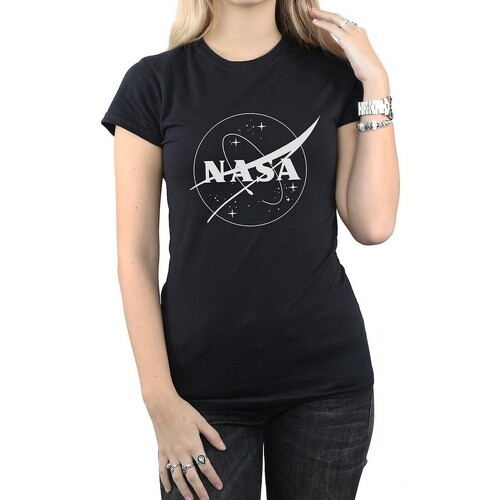 textil Mujer Camisetas manga larga Nasa Insignia Negro