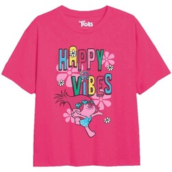 textil Niña Camisetas manga larga Trolls Happy Vibes Multicolor