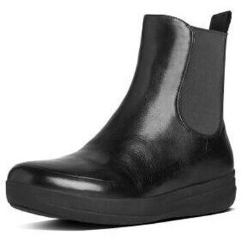 Zapatos Mujer Bailarinas-manoletinas FitFlop FF-LUX Chelsea Boot All black leather Negro