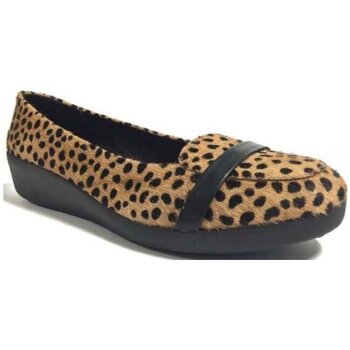 Zapatos Mujer Bailarinas-manoletinas FitFlop F-POP TM LOAFER INTEREST Leopard Negro