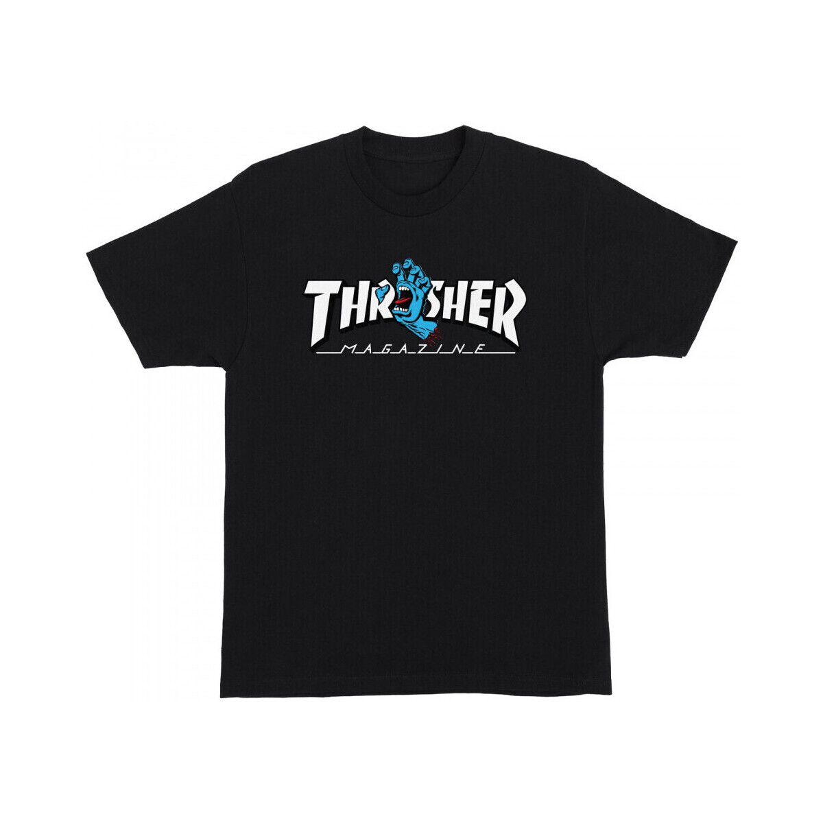 textil Hombre Tops y Camisetas Santa Cruz T-shirt thrasher screaming logo ss Negro