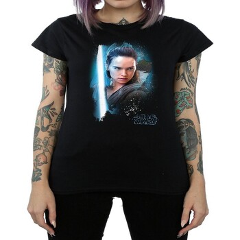 textil Mujer Camisetas manga larga Star Wars: The Last Jedi  Negro