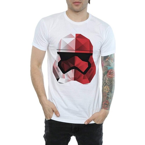 textil Hombre Camisetas manga larga Star Wars: The Last Jedi Cubist Blanco