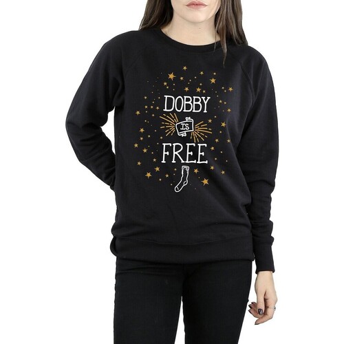 textil Mujer Sudaderas Harry Potter Dobby Is Free Negro