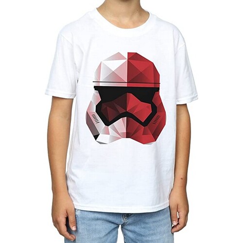 textil Niño Camisetas manga corta Star Wars: The Last Jedi Cubist Blanco