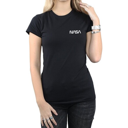 textil Mujer Camisetas manga larga Nasa BI1137 Negro