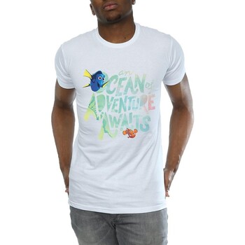 textil Hombre Camisetas manga larga Finding Dory Ocean Adventure Blanco
