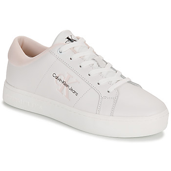 Zapatos Mujer Zapatillas bajas Calvin Klein Jeans CLASSIC CUPSOLE LOWLACEUP LTH Blanco / Rosa