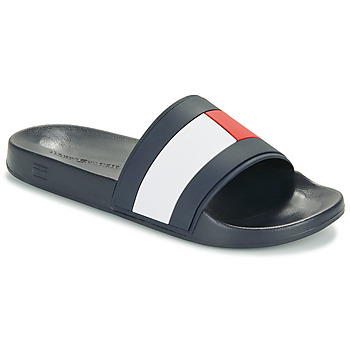 Zapatos Hombre Chanclas Tommy Hilfiger RUBBER TH FLAG POOL SLIDE Marino
