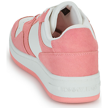 Tommy Jeans TJW RETRO BASKET WASHED SUEDE Blanco / Rosa