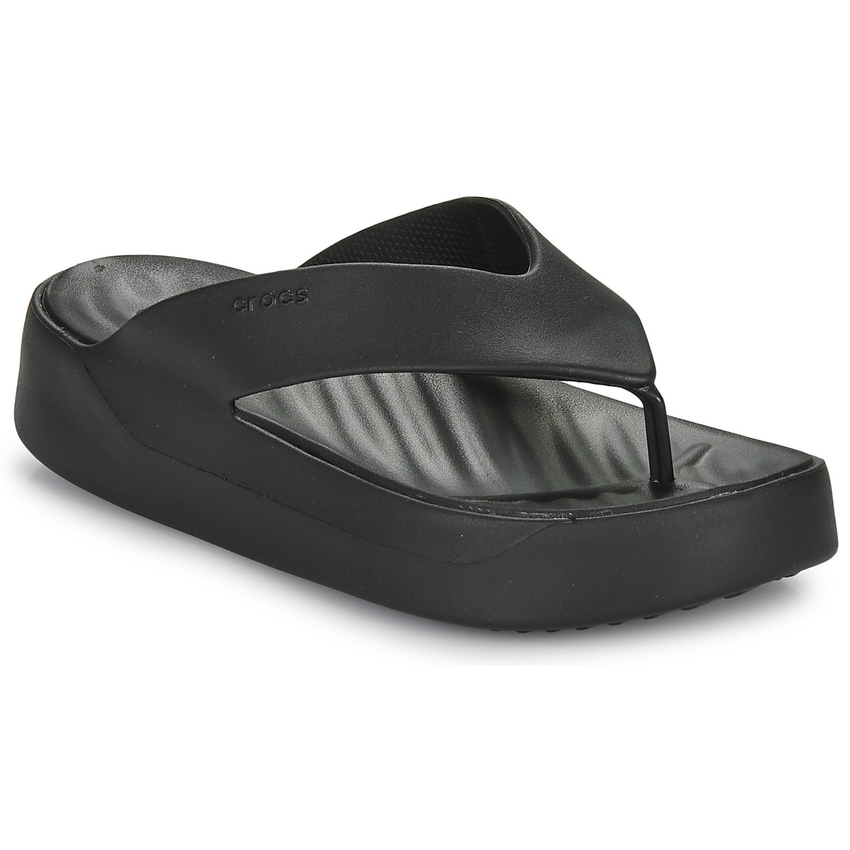 Zapatos Mujer Chanclas Crocs Getaway Platform Flip Negro