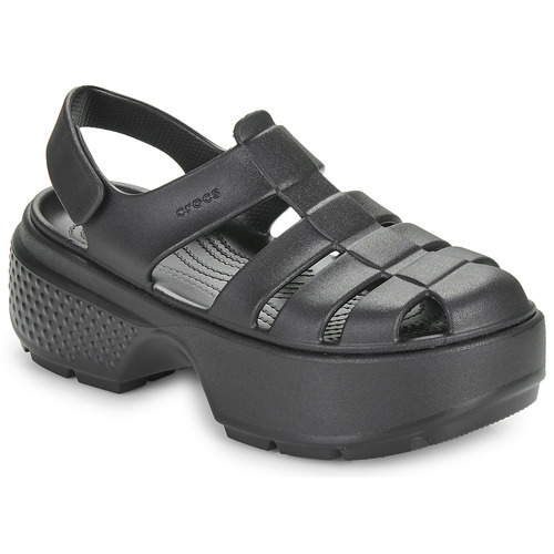 Zapatos Mujer Sandalias Crocs Stomp Fisherman Sandal Negro