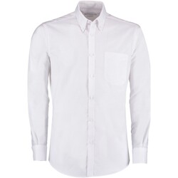 textil Hombre Camisas manga larga Kustom Kit KK184 Blanco