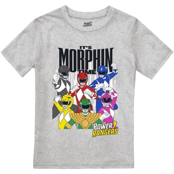 textil Niño Camisetas manga larga Dessins Animés It's Morphin Time Gris