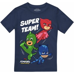 textil Niño Camisetas manga larga Pj Masks Super Team! Azul