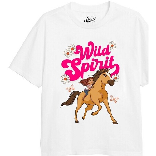 textil Niña Camisetas manga larga Spirit Wild Blanco