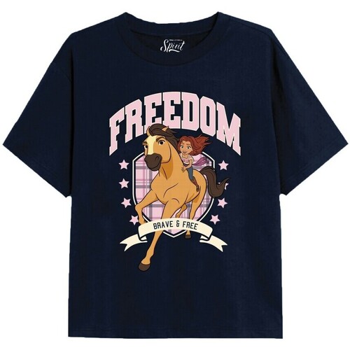 textil Niña Camisetas manga larga Spirit Freedom Azul