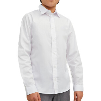textil Niño Camisas manga larga Jack & Jones  Blanco