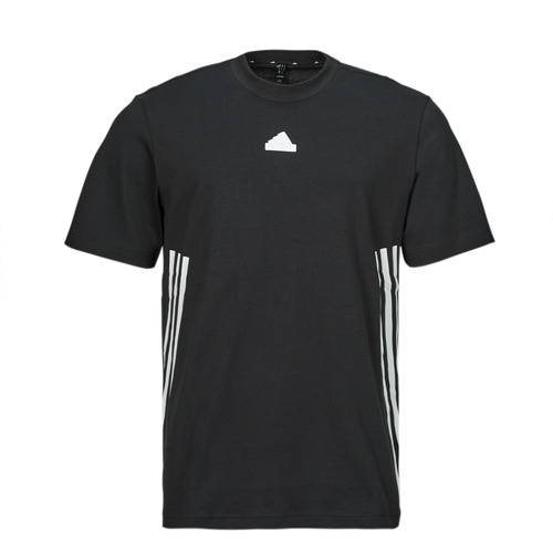 textil Hombre Camisetas manga corta Adidas Sportswear M FI 3S T Negro / Blanco