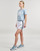 textil Mujer Shorts / Bermudas Adidas Sportswear W 3S WVN SHO Blanco / Negro