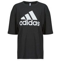 textil Mujer Camisetas manga corta Adidas Sportswear W BL BF TEE Negro / Blanco