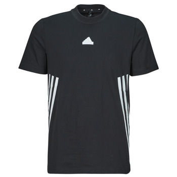 textil Hombre Camisetas manga corta Adidas Sportswear M FI 3S REG T Negro / Blanco