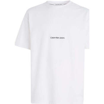 textil Hombre Tops y Camisetas Calvin Klein Jeans  Blanco