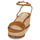 Zapatos Mujer Sandalias Lauren Ralph Lauren LEONA-ESPADRILLES-WEDGE Cognac