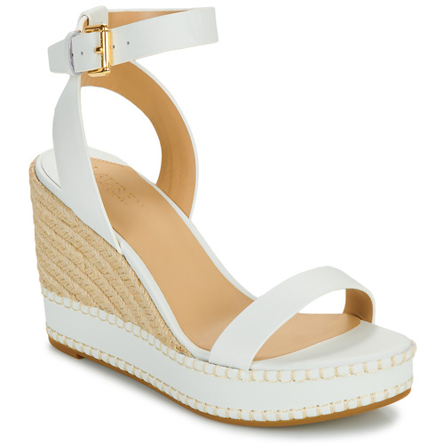 Zapatos Mujer Sandalias Lauren Ralph Lauren HILARIE-ESPADRILLES-WEDGE Blanco