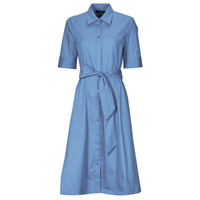 textil Mujer Vestidos largos Lauren Ralph Lauren FINNBARR-SHORT SLEEVE-CASUAL DRESS Azul