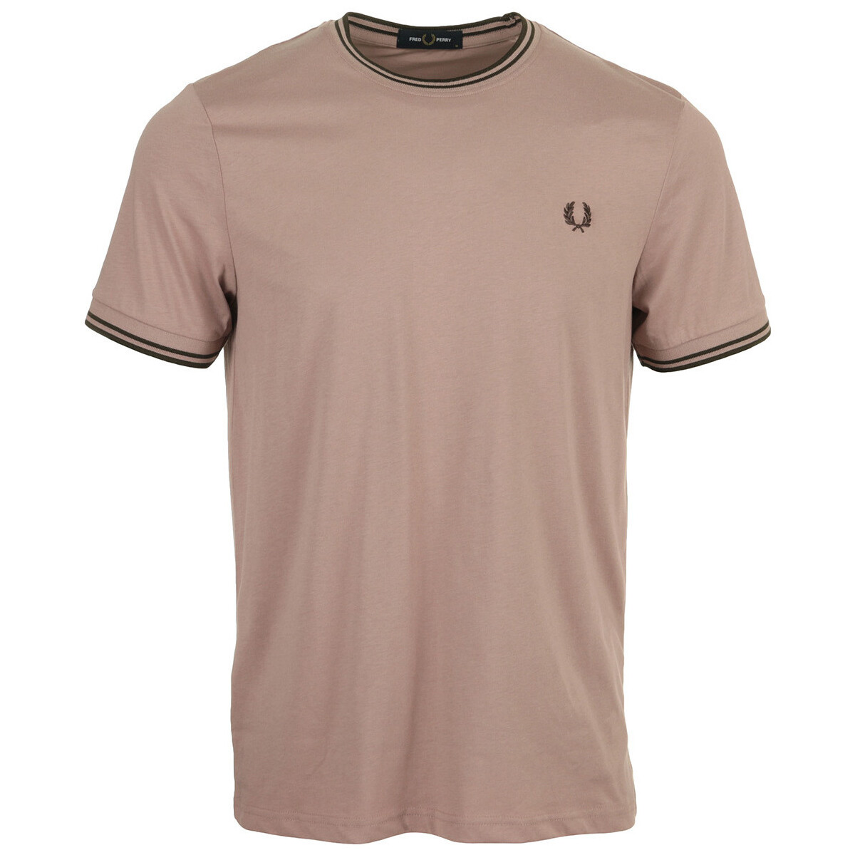 textil Hombre Camisetas manga corta Fred Perry Twin Tipped T Shirt Rosa