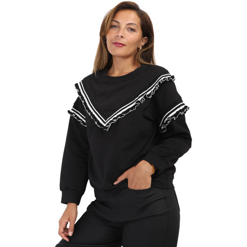 textil Mujer Sudaderas La Modeuse 67784_P157553 Negro
