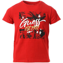 textil Niño Tops y Camisetas Guess  Rojo