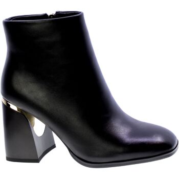 Zapatos Mujer Botines Exé Shoes Stivaletto Tronchetto Donna Nero M5510-f7631 Negro