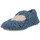 Zapatos Mujer Pantuflas Macarena Zapatillas de Casa Mujer de Macarena Shoes Anais22 Azul
