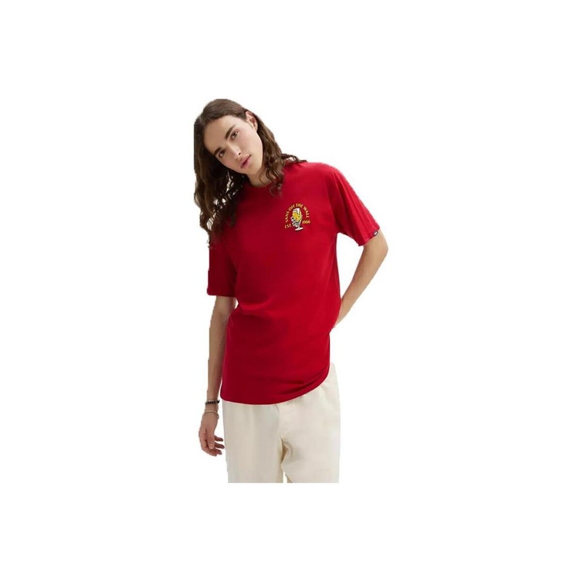textil Hombre Camisetas manga corta Vans VN0008RM14A1 Rojo