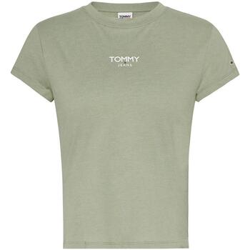 textil Mujer Tops y Camisetas Tommy Jeans TJW BBY ESSENTIAL LOGO 1 Verde