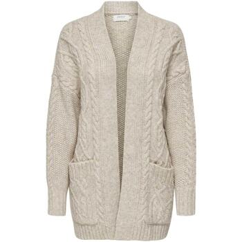 textil Mujer Jerséis Only ONLCOZY LIFE LS OPEN CABLE Beige