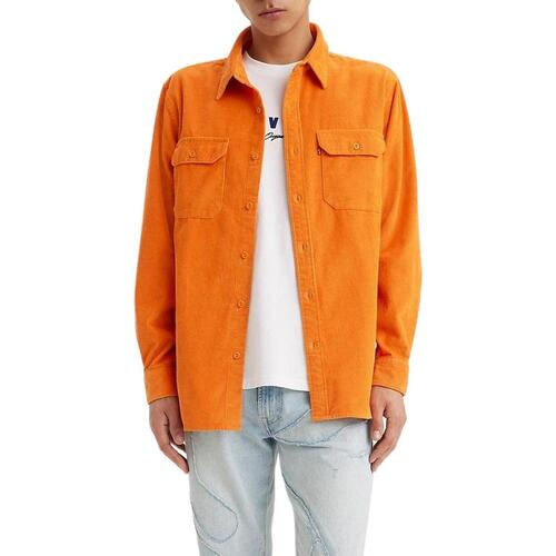 textil Hombre Camisas manga larga Levi's JACKSON WORKER Naranja